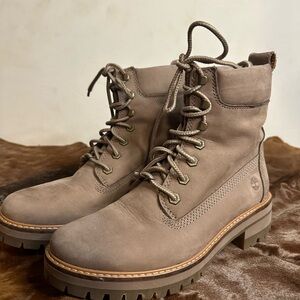 Timberland Women's Taupe Combat Boots